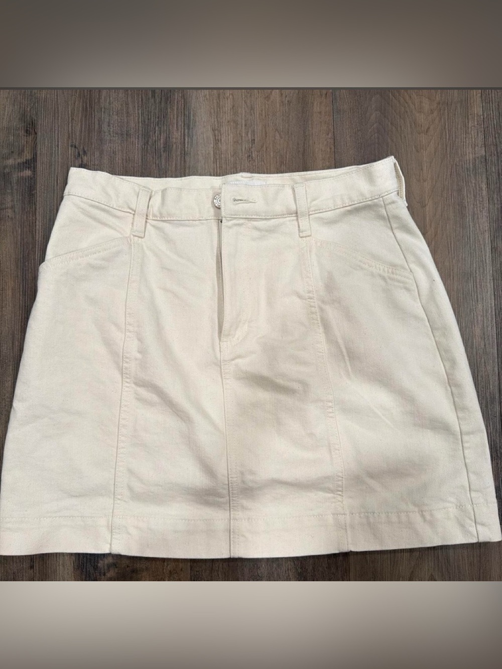 Banana Republic Cream A-Line Skirt